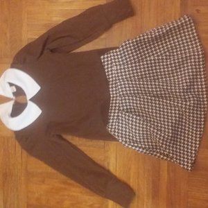 Matching brown and white  2 piece